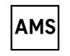bold ams symbol in black square
